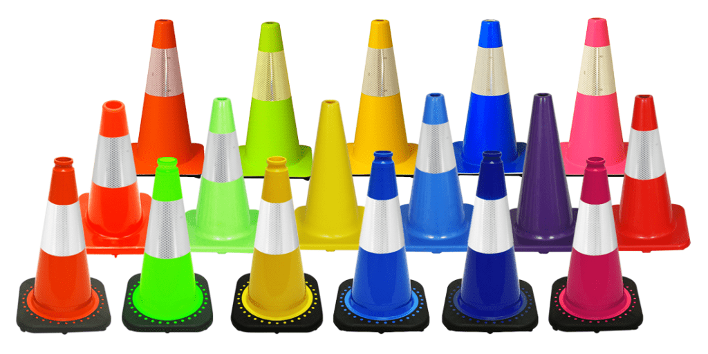 18″ Traffic Cones The Most Colors and Uses Traffic Safety Resource Center