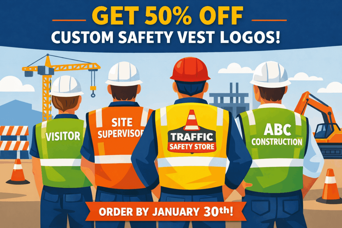 50% Off Custom Safety Vest Logos Extended