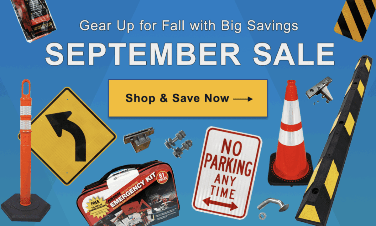 Save Big with our September Sale!