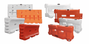 Water-filled Barriers and Jersey Barricades on sale