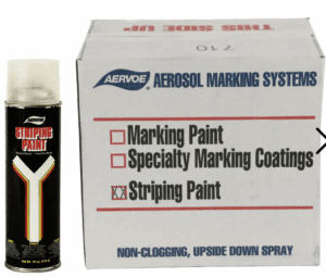 Aervoe Solvent-Based Striping Paint application example