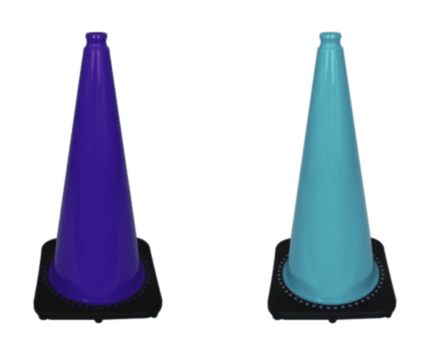 Product Spotlight: Now Offering Purple and Teal JBC 28″ Cones!