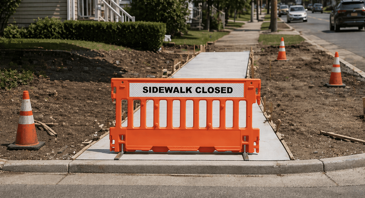 Utility Work Ahead signs