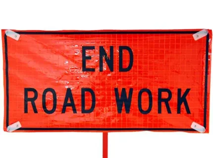 Product Spotlight: End Road Work Roll Up Sign