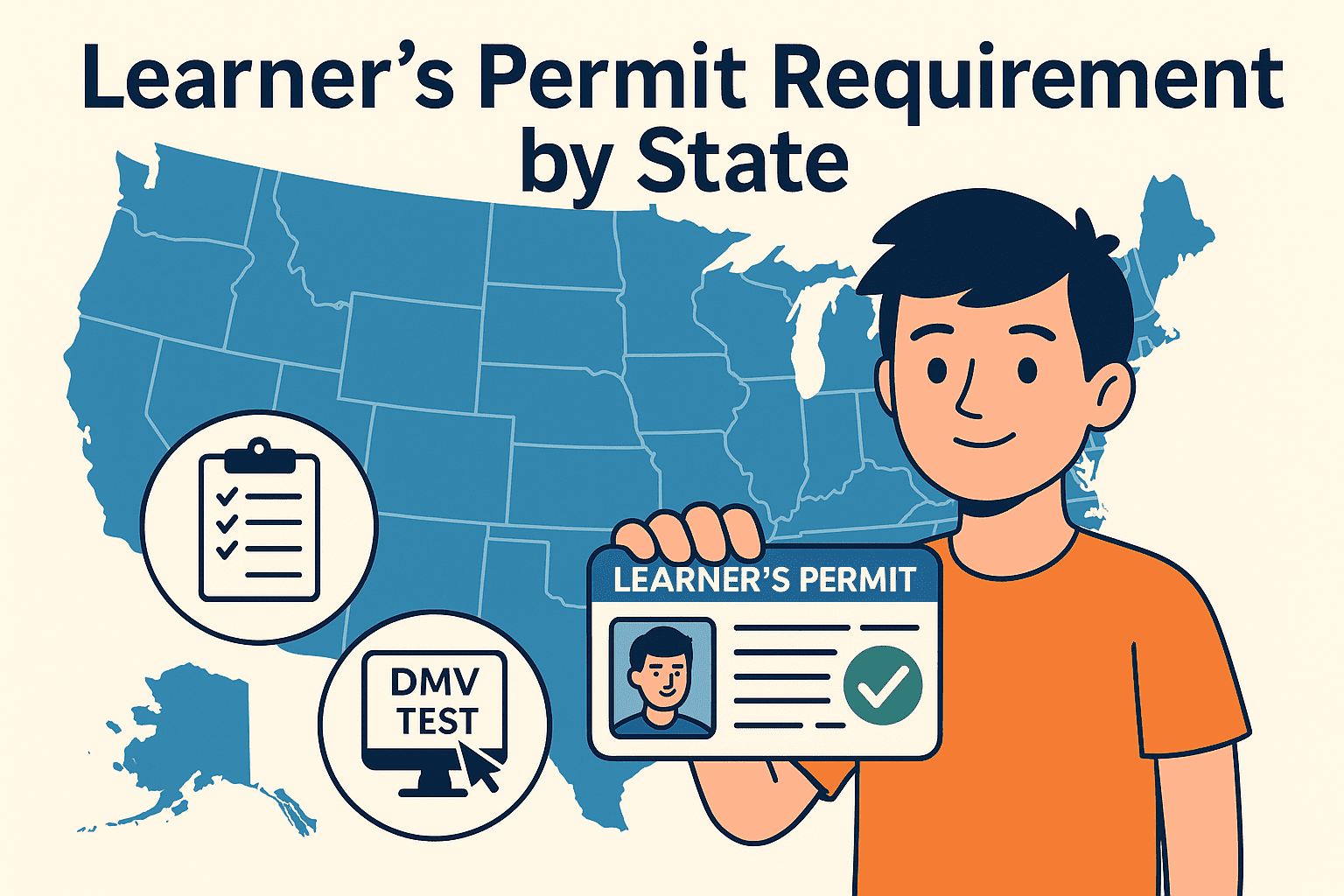 Learner’s Permit Requirements by State: 2025 Age Guide & DMV Links