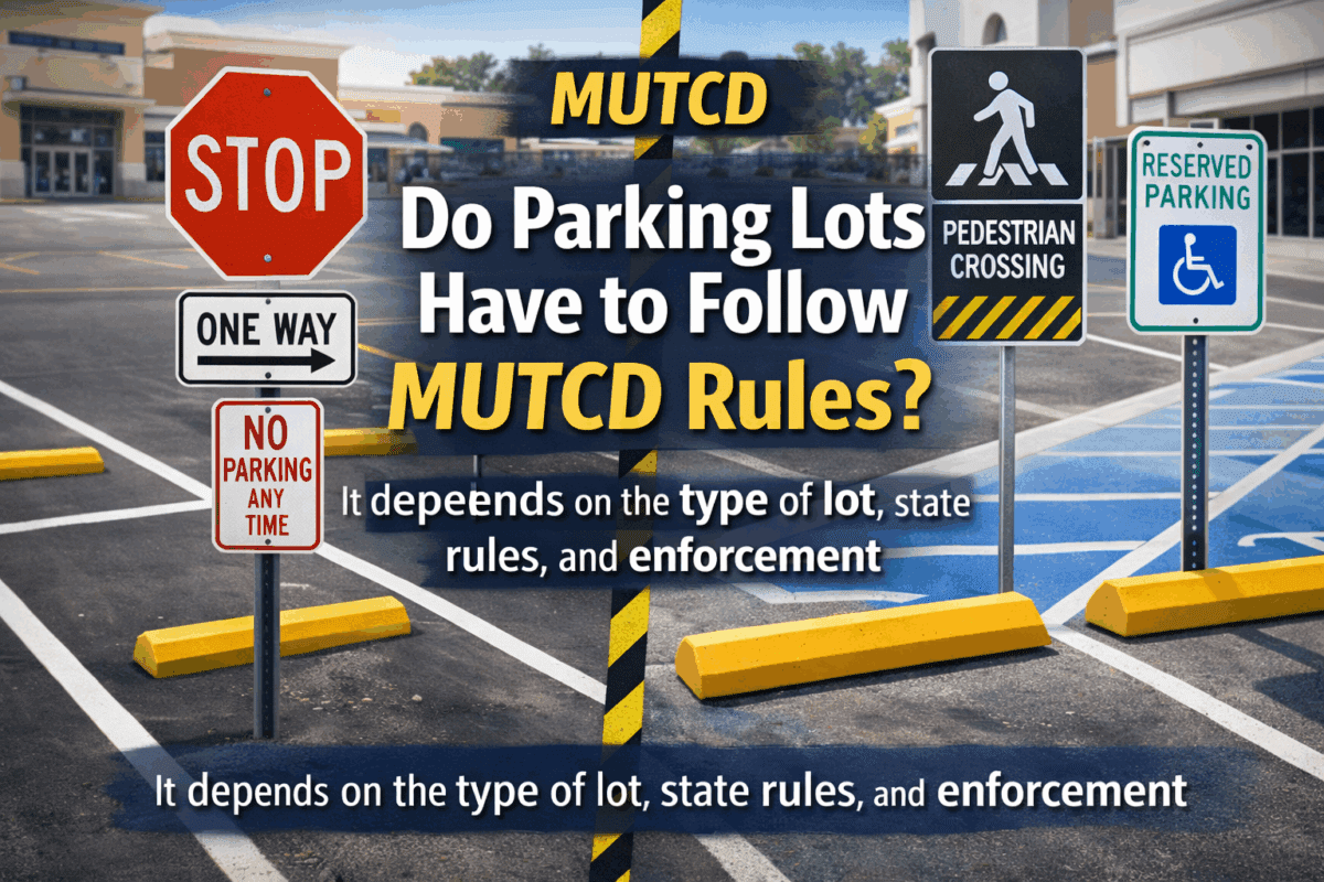 Do Parking Lots Have to Follow MUTCD Rules?