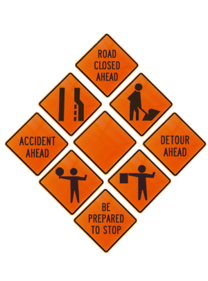 Product Spotlight: 48″ Rigid Construction Signs