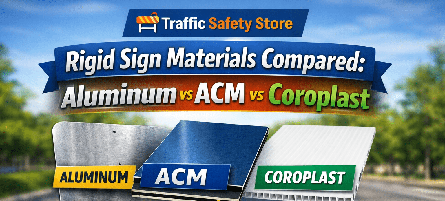 Utility Work Ahead signs